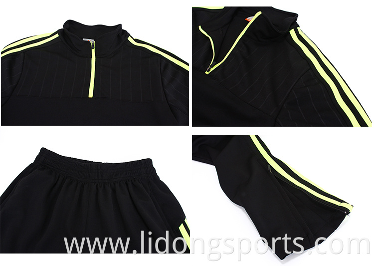 Wholesale Womens Soccer Sportswear Mens Football Tracksuit Slim Fit